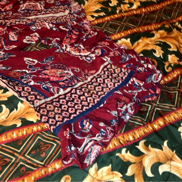 70s Style Floral XL Bell-Sleeves Gypsy/Witchy/Boho/Hippie Long Sleeve Blouse - Picture 10 of 16